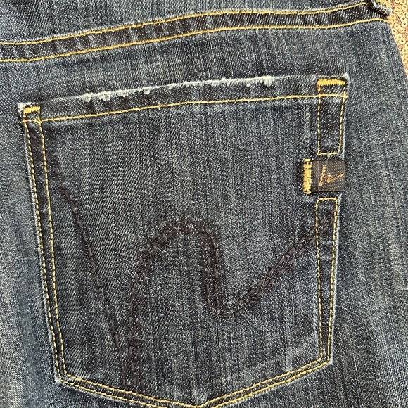 Citizens of Humanity Jeans Women's 28 Blue. Petite Dita Bootcut Dark Blue Denim - Picture 7 of 11